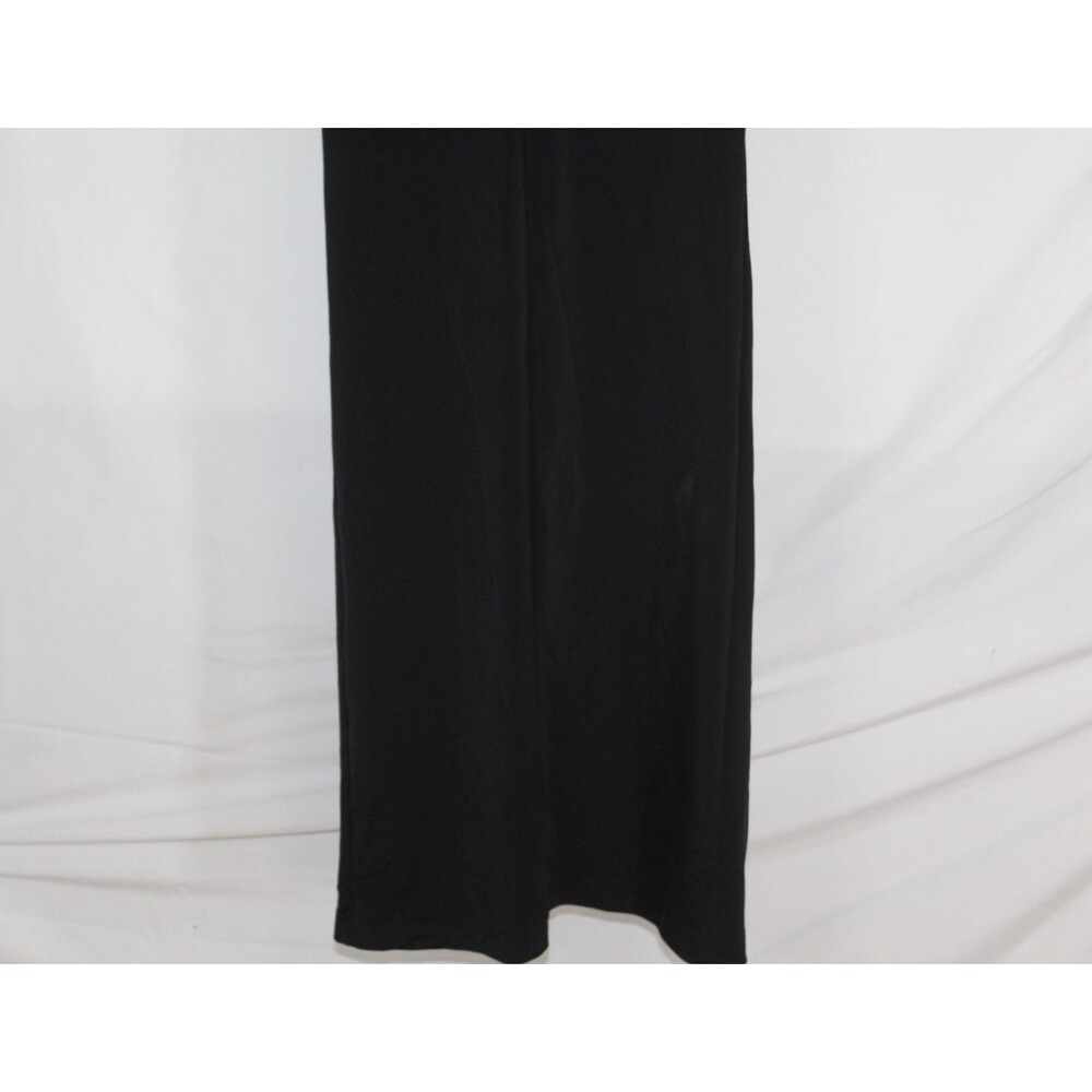 Dear Moon women's black formal gown size 1 stretch feather neckline corset ruche - Picture 12 of 15